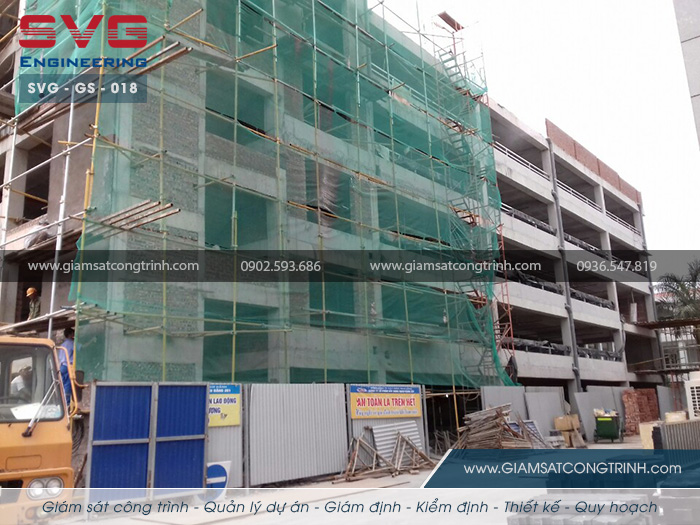Giám sát công trình nhà để xe 5 tầng Tòa nhà Bạch Đằng Hải Phòng - SVG GS 018 Giam sat cong trinh nha de xe 5 tang