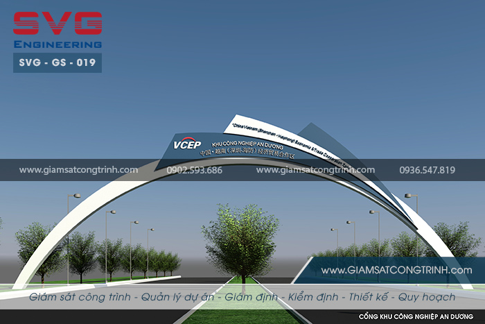 Thiết kế cổng thép KCN An Dương Hải Phòng - SVG GS 019 Thiet ke cong thep KCN An Duong